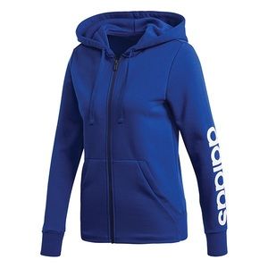Adidas Women's Essentials Full-zip Hoodie blue